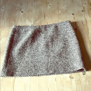 J Crew Grey Multi Tweed Mini Skirt Sz 12